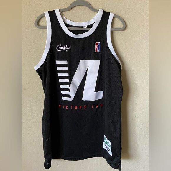 Kekamlas Head Gear Nipsey Hussle Victory Lap Black Jersey Size L - Picture 7 of 9